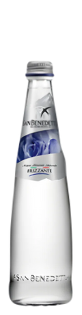 Acqua San Benedetto frizzante in vetro a rendere 0,5 litri x 20 bottiglie