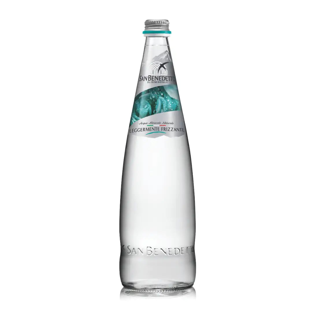 Acqua San Benedetto Leggermente frizzante in Vetro a Rendere 1 L × 12 bottiglie