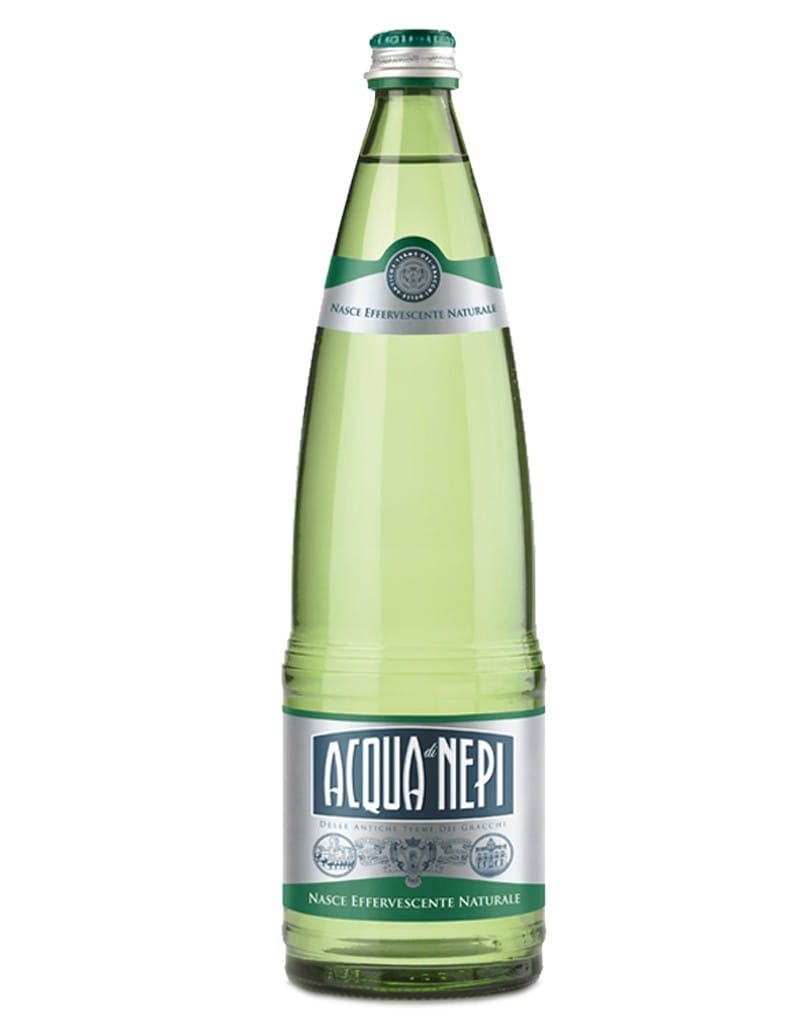 Acqua di Nepi effervescente naturale in vetro a rendere 1 litro x 12 bottiglie