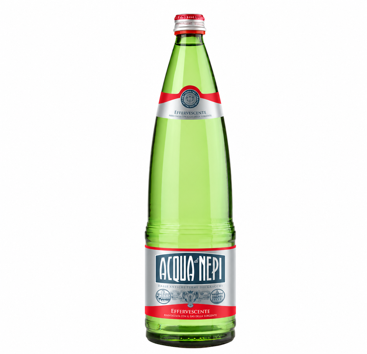 Acqua di Nepi effervescente in vetro a rendere 1 litro x 12 bottiglie