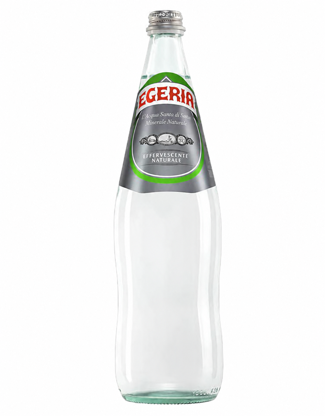 Acqua Egeria effervescente naturale in vetro a rendere 1 litro x 12 bottiglie