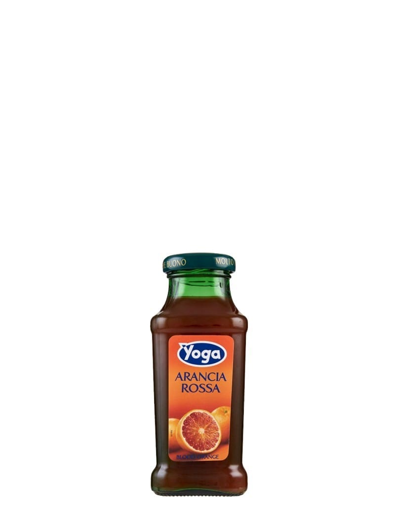 Succo di Frutta Yoga Arancia Rossa Vetro 20 cl x 24 Bottiglie