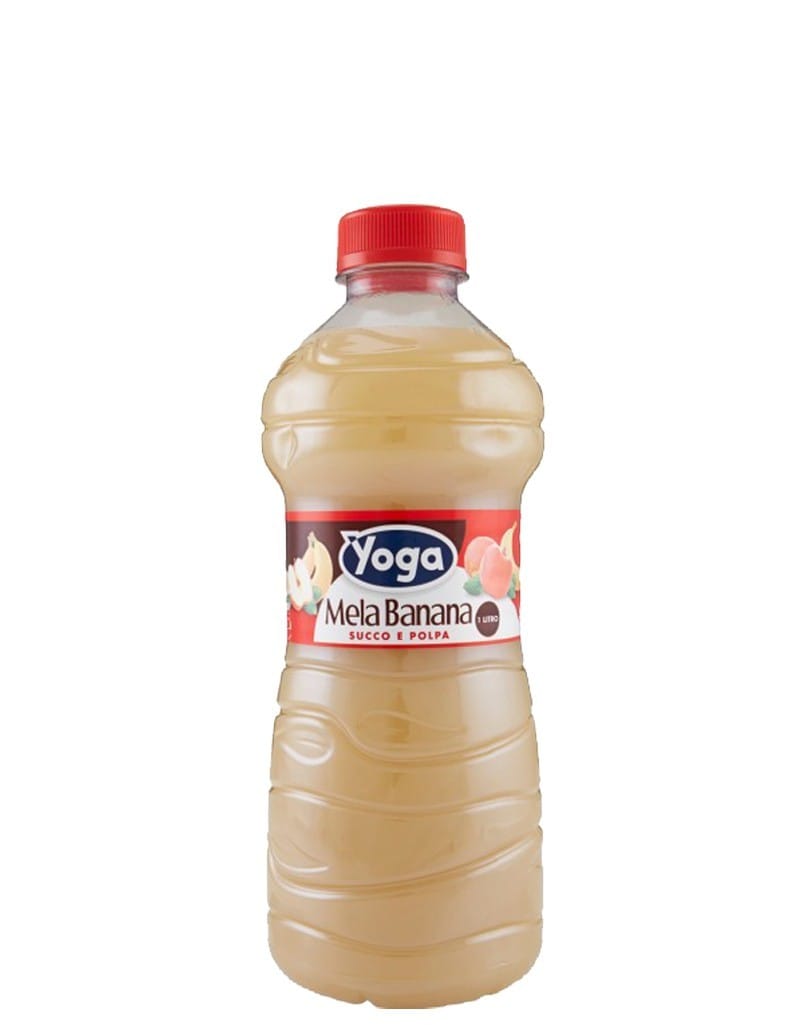 Succo di Frutta Yoga Mela Banana Pet 1 Litro x 6 Bottiglie