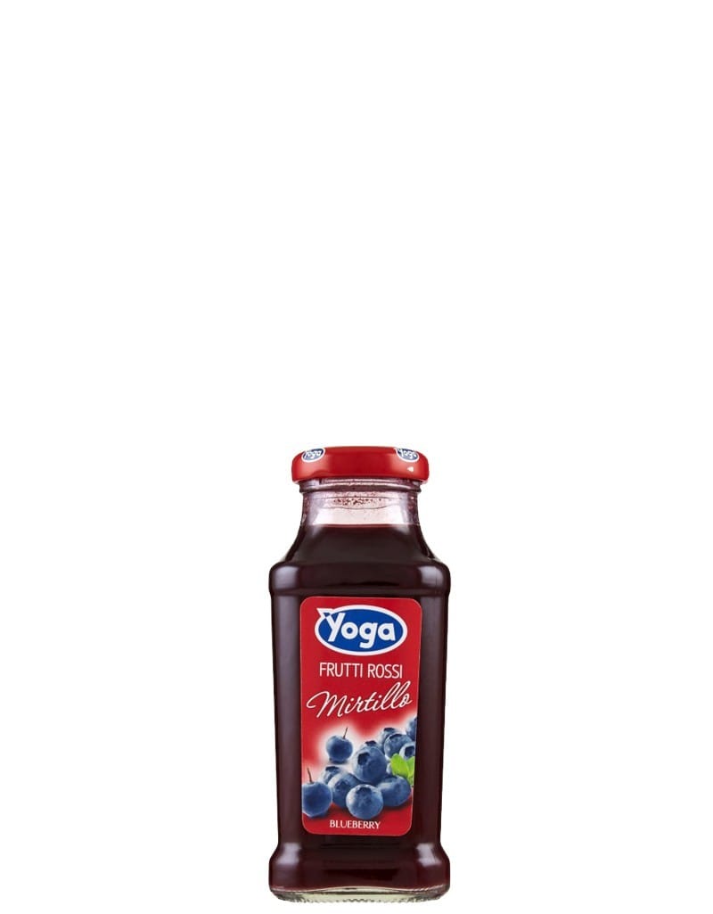 Succo di Frutta Yoga Mirtillo Vetro 20 cl x 24 Bottiglie