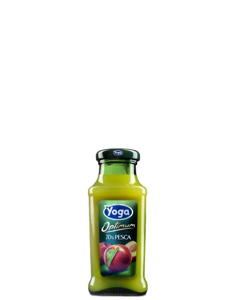 Succo di Frutta Yoga Pesca Vetro 20 cl x 24 Bottiglie